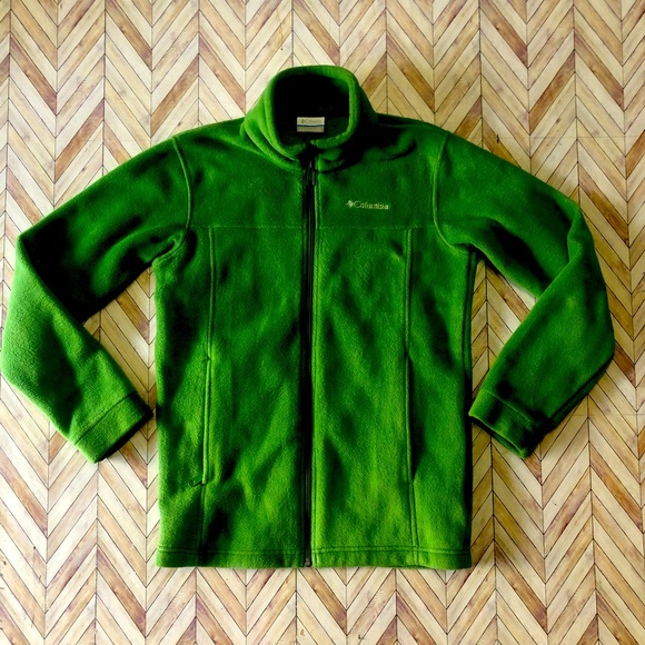 Columbia Youth Outerwear Full Zip Sweater. Green. Size Large (14-16) - Picture 1 of 7